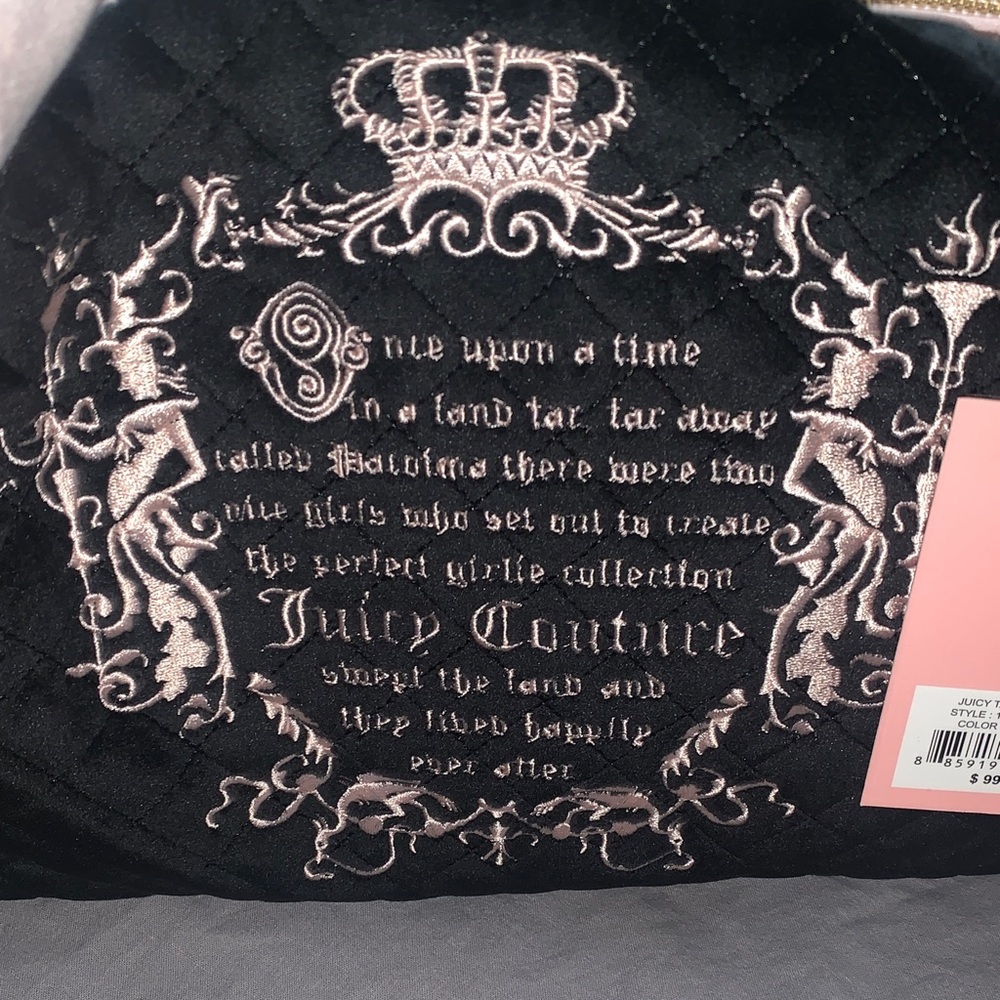🆕- JUICY TALE BOWLERS BAG IN LIQUORICE WITH BEAUTIFUL
 BIG PINK BOW 🎀 - Picture 4 of 14